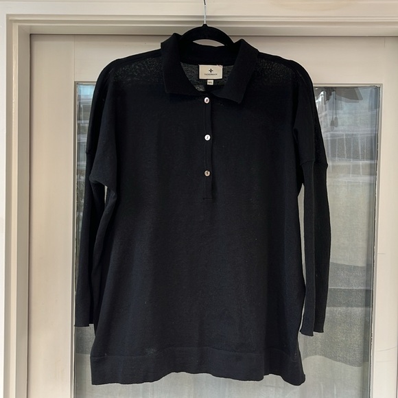 Tuckernuck Black Clayton Knit Polo - Picture 4 of 10